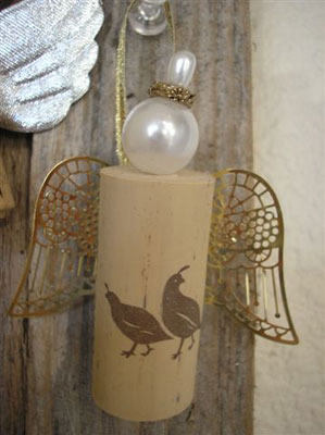 wine cork angel