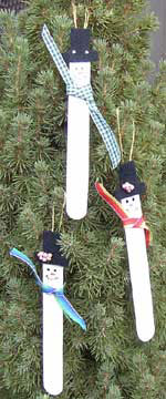Craft Stick Snowman