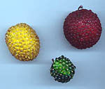 beaded artificial fruit