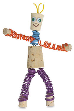 wine cork man