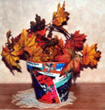 Decoupage Terra Cotta Flower Pot