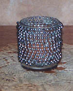 beaded candle holder