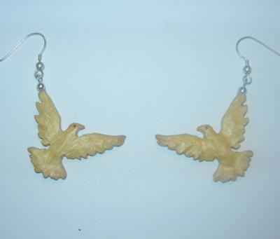 peace dove earings 